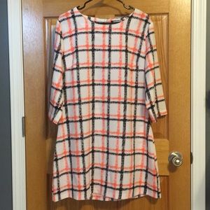 Long sleeve shift dress